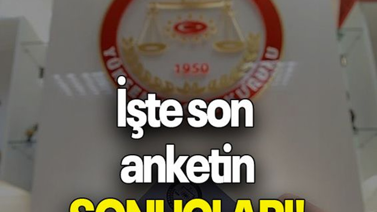 İşte son anketin sonuçları!